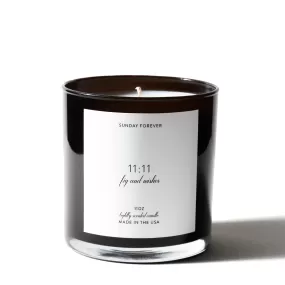 11 11 Luxury Candle | Ripe Fig & Burnt White Wood | Sunday Forever