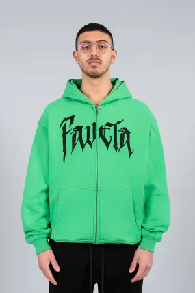 BOLT FLEECE APPLE GREEN FRONTZIP