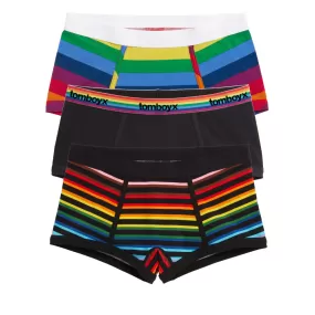 Boy Shorts 3-Pack - Rainbow Stripes