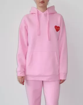 Brunette the Label The "LOVE YOURSELF" Classic Hoodie | Baby Pink btls619vd24