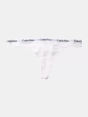 Calvin Klein Womens Carousel Thong - White