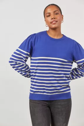 Cosmo Stripe Jumper, Cobalt