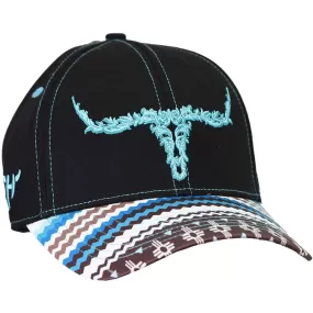 Cowgirl Hardware Women's Vine Skull Snap Back Cap