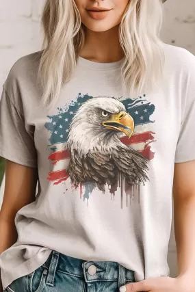 Eagle with American Flag Unisex T-Shirt