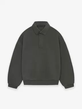 FEAR OF GOD ESSENTIALS FULL SLEEVE POLO BLACK