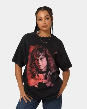 Goat Crew X Stranger Things Eddie Vintage T-Shirt Black Wash