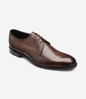 LOAKE - Atherton Premium Derby Shoe - Dark Brown Calf