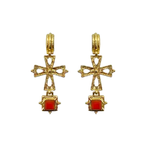 MARIA Earrings | Red Onyx