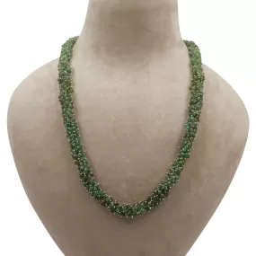 Natural Emerald Necklace Jewelry, Green Stone Necklace , Necklace in 925 Sterling Silver, Handmade Indian Necklace Bollywood jewelry