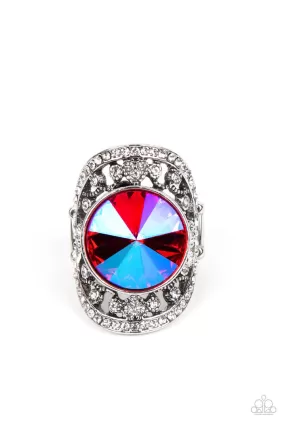 Paparazzi Galactic Garden -  Pink Ring - 2022 Convention Collection