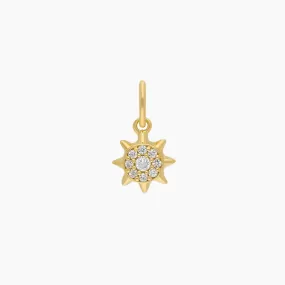 Roma Sun CZ Charm (Gold)