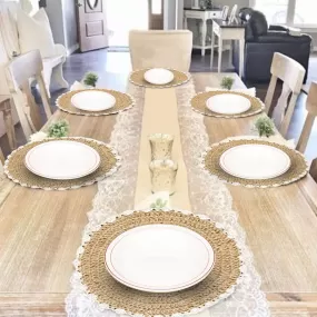 Rustic & Boho Styled Jute Placemats