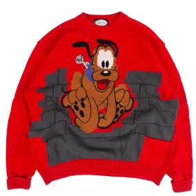 Vintage Pluto Knitted Sweatshirt - XL