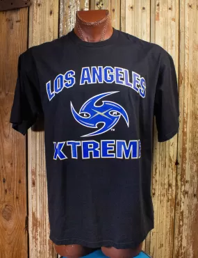 Vintage XFL Los Angeles Xtreme Graphic T Shirt 2001 Black XL